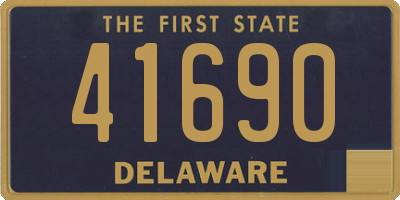 DE license plate 41690
