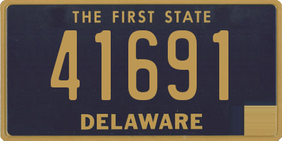 DE license plate 41691