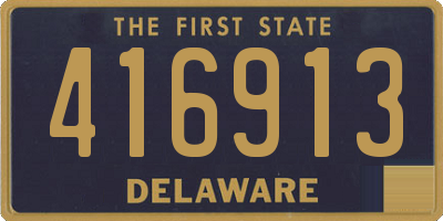 DE license plate 416913