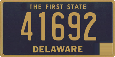 DE license plate 41692