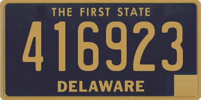 DE license plate 416923