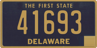 DE license plate 41693