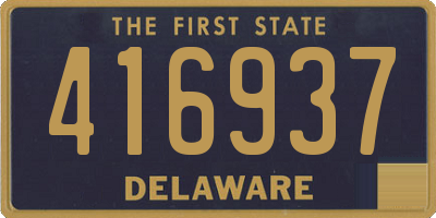 DE license plate 416937