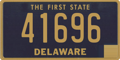 DE license plate 41696