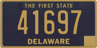 DE license plate 41697