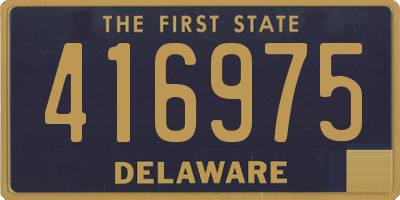 DE license plate 416975