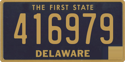 DE license plate 416979