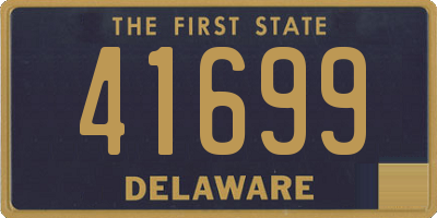 DE license plate 41699