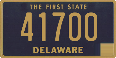 DE license plate 41700