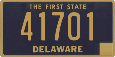 DE license plate 41701