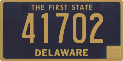 DE license plate 41702