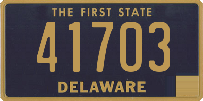 DE license plate 41703