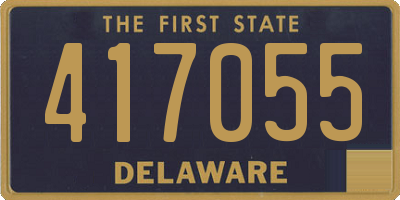 DE license plate 417055