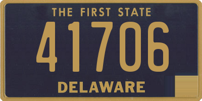 DE license plate 41706