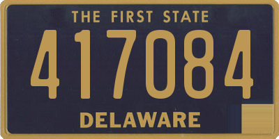 DE license plate 417084