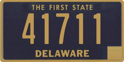 DE license plate 41711