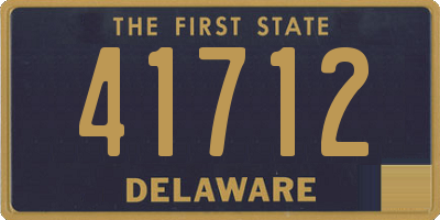 DE license plate 41712