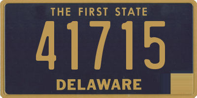 DE license plate 41715