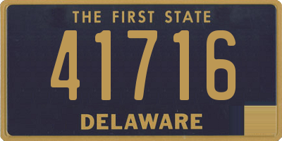 DE license plate 41716