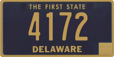DE license plate 4172