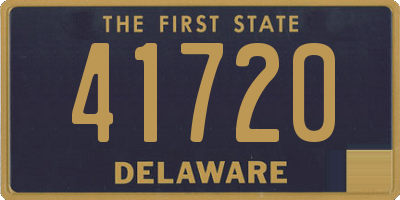 DE license plate 41720