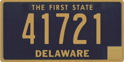 DE license plate 41721