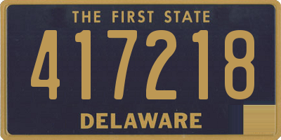 DE license plate 417218