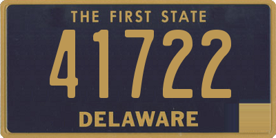 DE license plate 41722