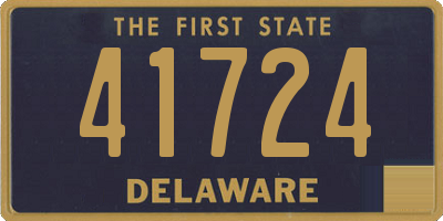 DE license plate 41724