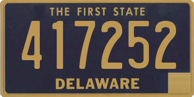 DE license plate 417252