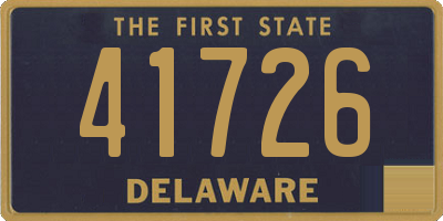 DE license plate 41726