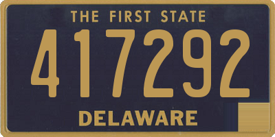 DE license plate 417292