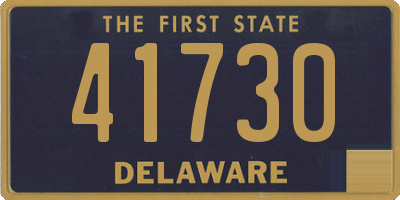 DE license plate 41730