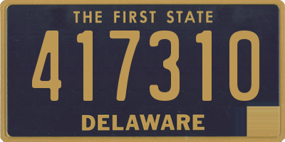 DE license plate 417310