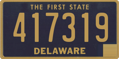 DE license plate 417319