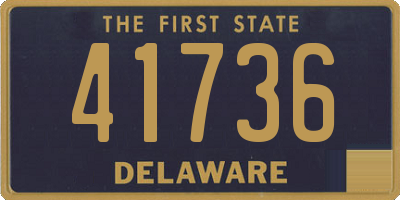 DE license plate 41736