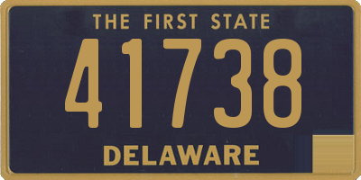 DE license plate 41738