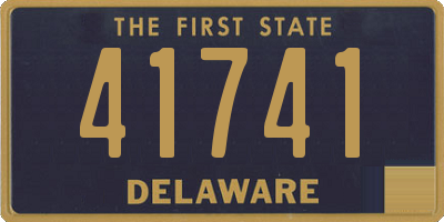 DE license plate 41741