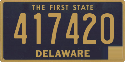DE license plate 417420