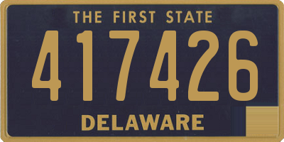 DE license plate 417426