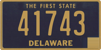 DE license plate 41743