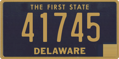 DE license plate 41745