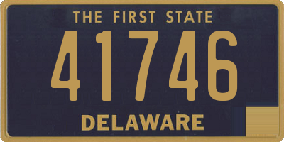 DE license plate 41746