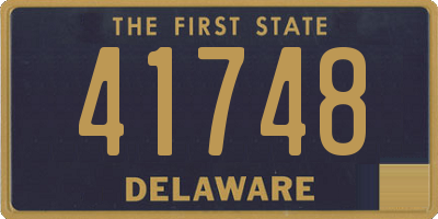 DE license plate 41748