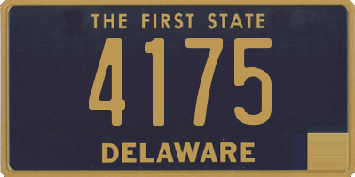 DE license plate 4175