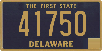 DE license plate 41750