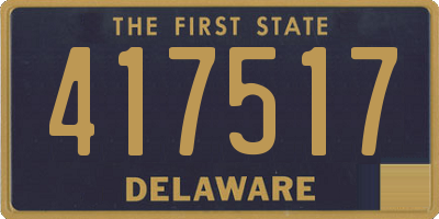 DE license plate 417517