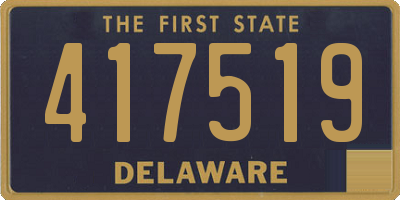 DE license plate 417519