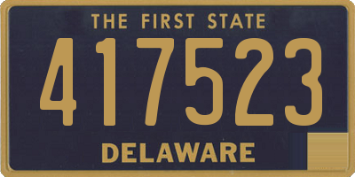 DE license plate 417523