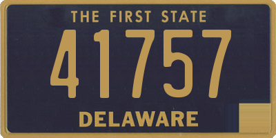 DE license plate 41757